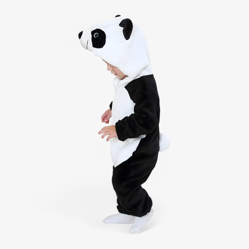 Panda Overall für Kinder – Niedlicher Strampler mit Panda Kapuze-Meine Verkleidungskiste
