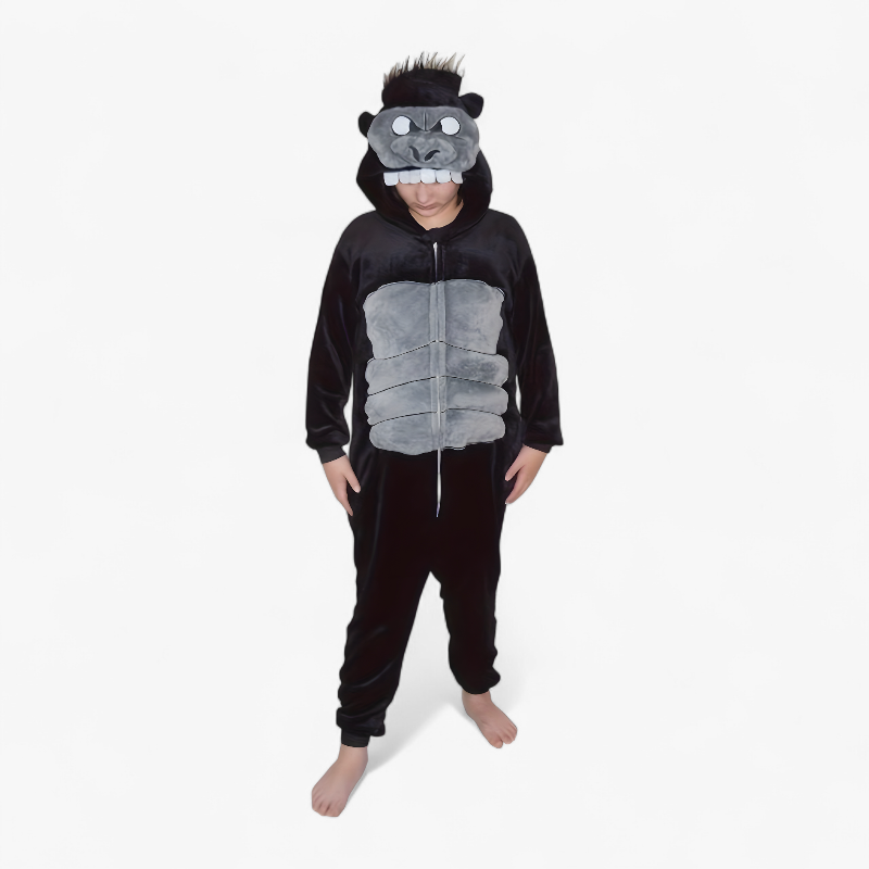 Gorilla Overall für Kinder – Weich und Bequem mit Kapuze-Meine Verkleidungskiste