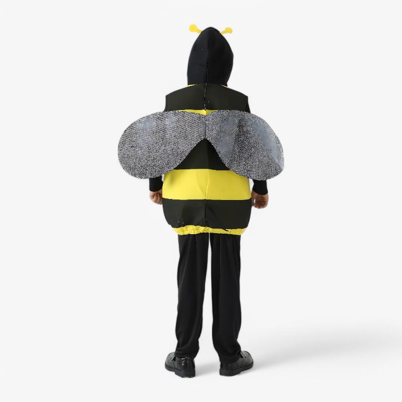 Niedliches Bienenkostüm für Kinder – Gelb und Schwarz Outfit mit Flügeln und Hut-Meine Verkleidungskiste