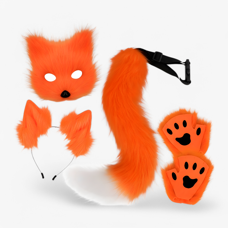 Schattiges Fuchs-Kostümset für Kinder – Inklusive Ohren, Schwanz und Krallen-Meine Verkleidungskiste