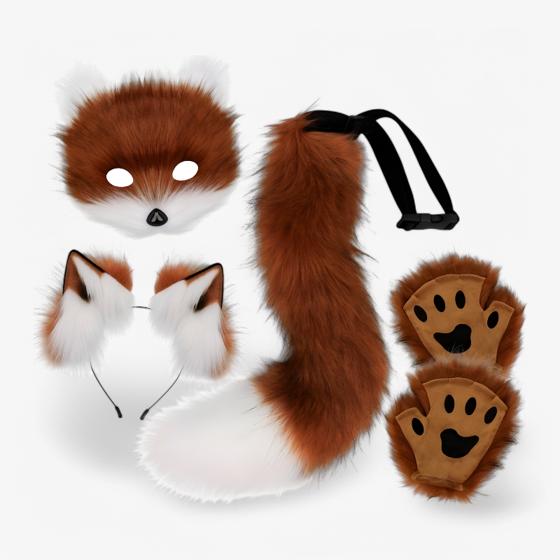 Schattiges Fuchs-Kostümset für Kinder – Inklusive Ohren, Schwanz und Krallen-Meine Verkleidungskiste