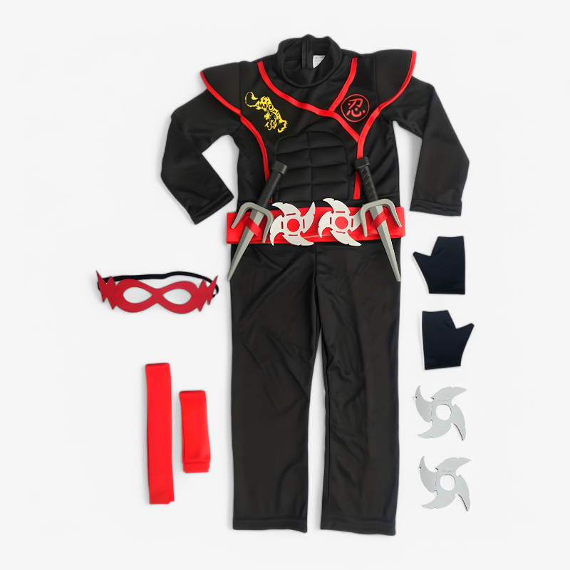 Ninja Kostüm für Kinder – Inklusive Maske und Schwerter-Meine Verkleidungskiste