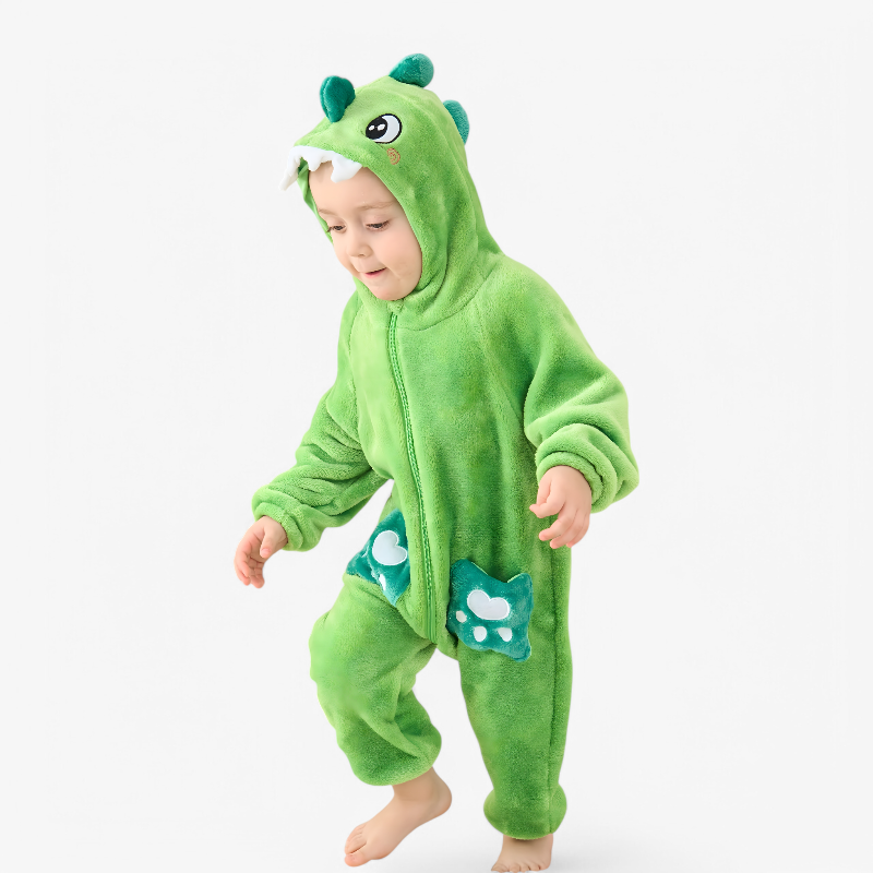 Dinosaurier Onesie für Kinder – Weich und Bequem mit Kapuze-Meine Verkleidungskiste