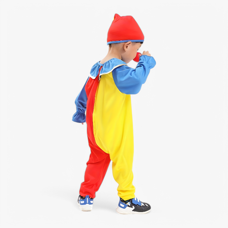 Schattiges Clownkostüm für Kinder – Komplett mit Hut und Clowns-Nase-Meine Verkleidungskiste