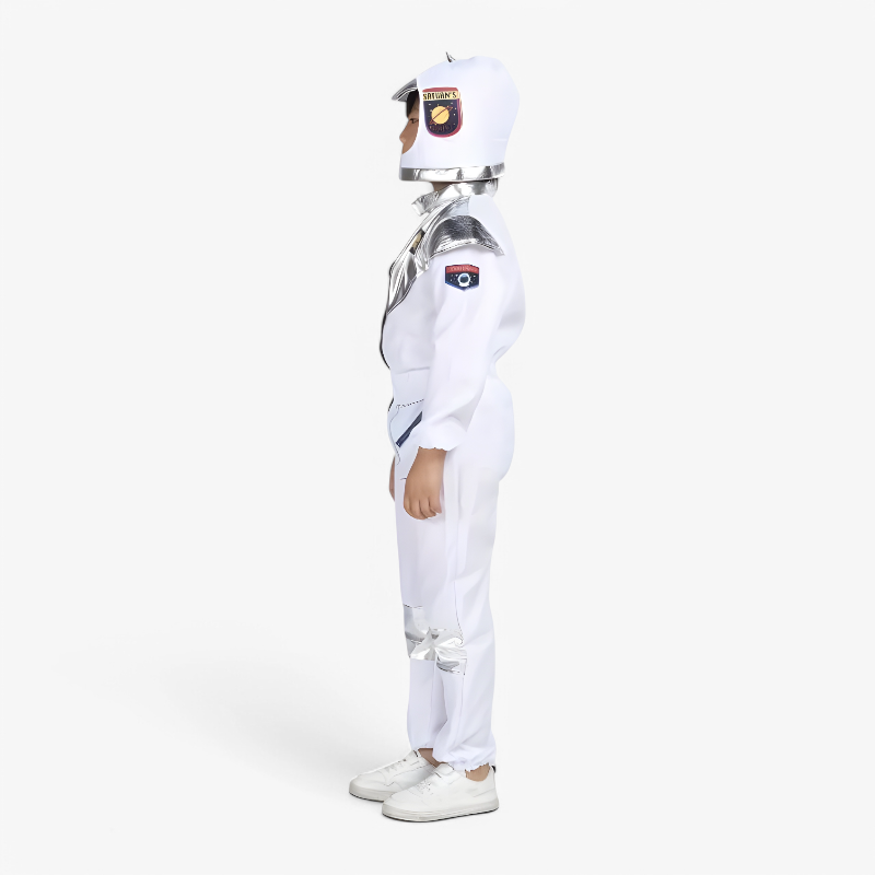 Astronauten Kostüm für Kinder – Inklusive Helm und Raumfahrt-Patches-Meine Verkleidungskiste