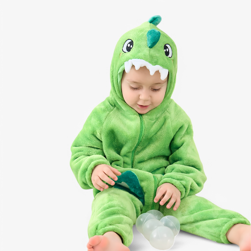 Dinosaurier Onesie für Kinder – Weich und Bequem mit Kapuze-Meine Verkleidungskiste
