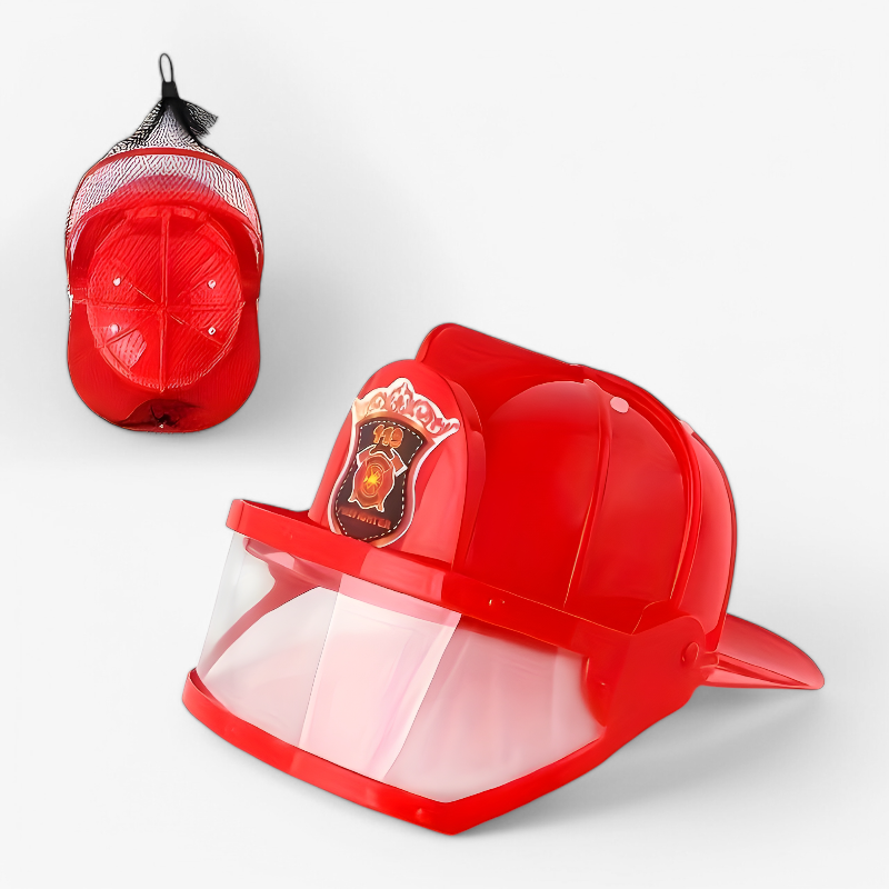 Tapferer Feuerwehrmann Action Set für Kinder – Komplett mit Helm, Feuerlöscher und Werkzeug-Meine Verkleidungskiste