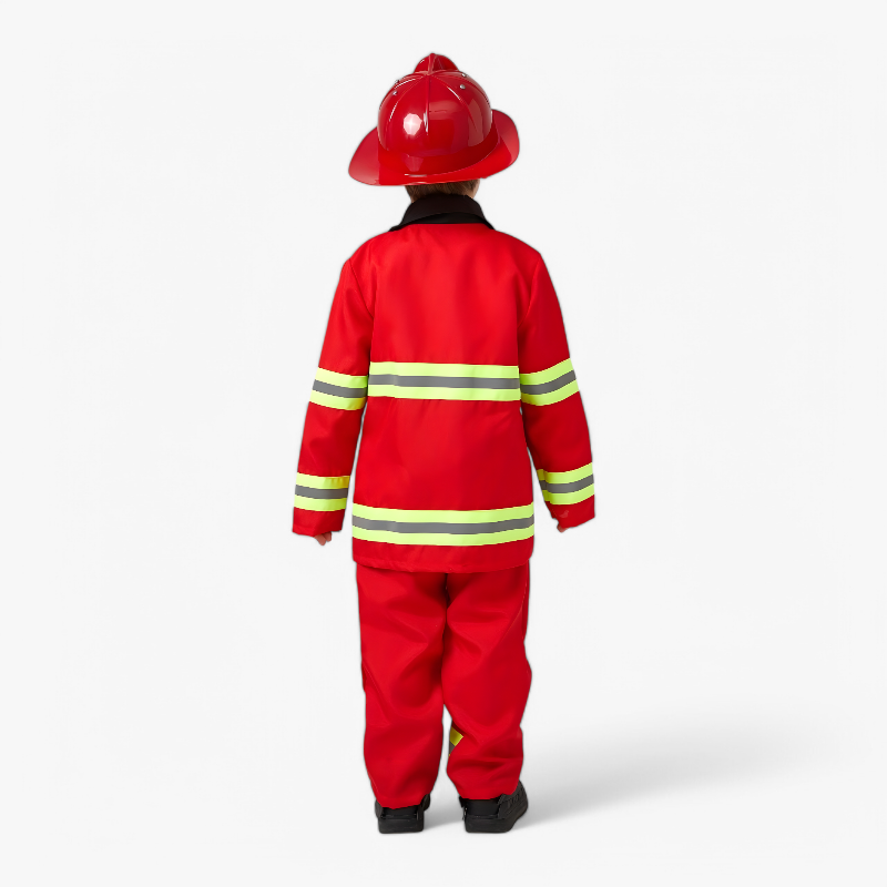 Feuerwehrmann Kostüm für Kinder – Inklusive Helm und Feuerlöscher-Meine Verkleidungskiste