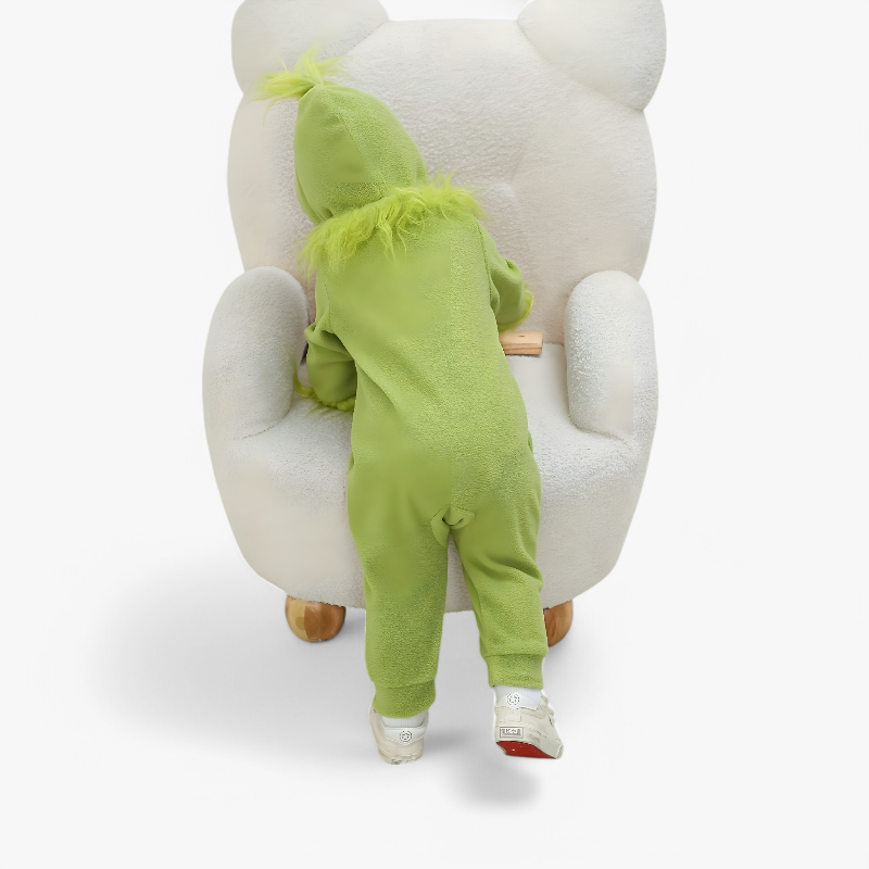 Grinch Overall für Babys – Inklusive Flauschiger Kapuze und Details-Meine Verkleidungskiste
