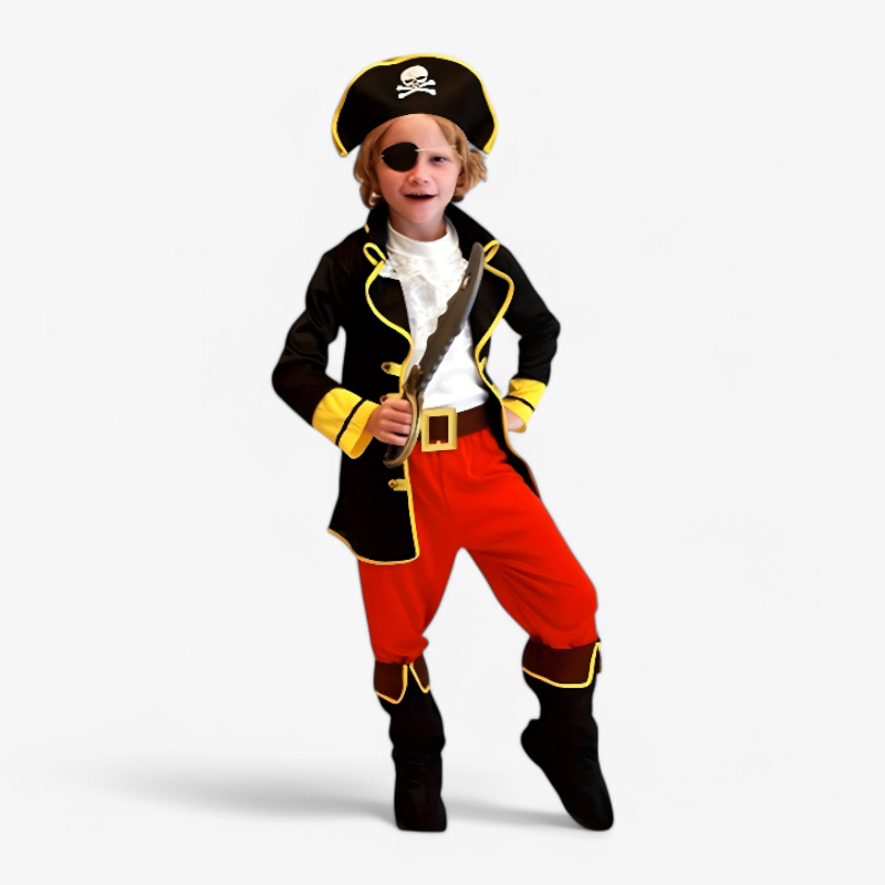 Coole Piraten Outfit für Kinder – Komplettes Set mit Hut und Schwert-Meine Verkleidungskiste