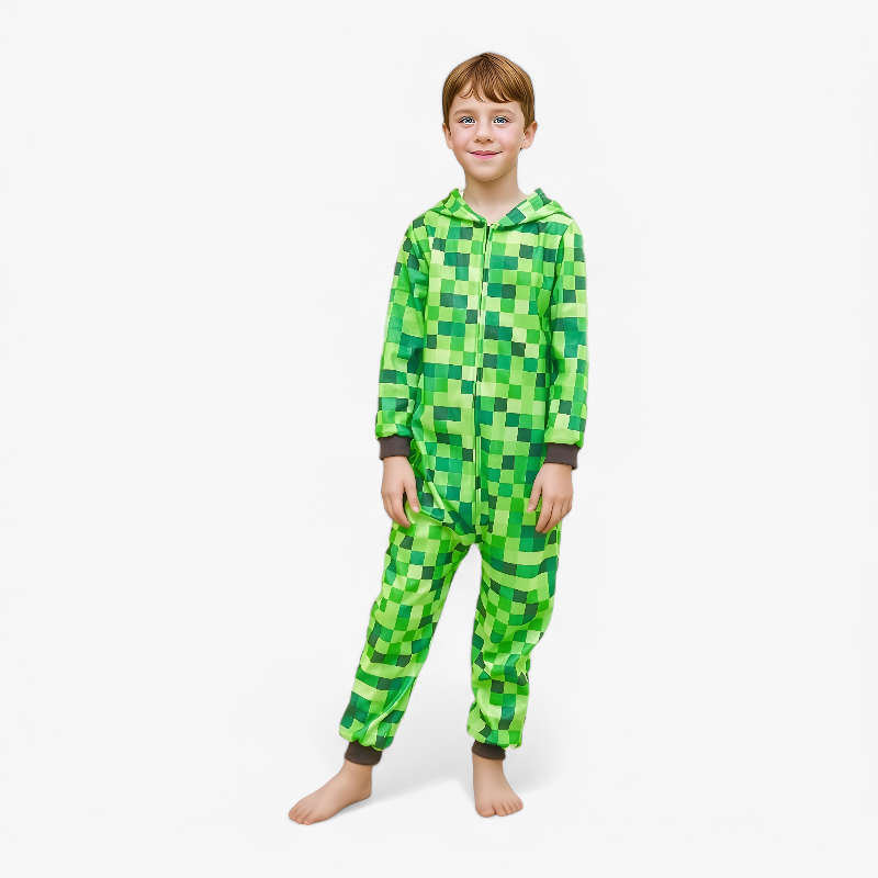 Minecraft Overall für Kinder - Weicher Polyester-Meine Verkleidungskiste
