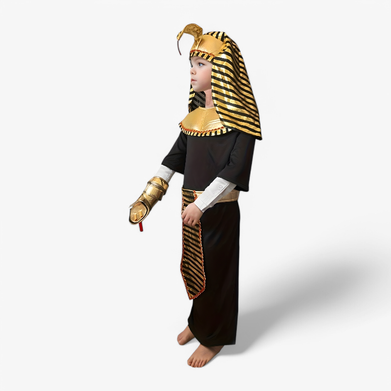Ägyptisches Pharao Kostüm für Kinder – Inklusive Hut und Armband-Meine Verkleidungskiste