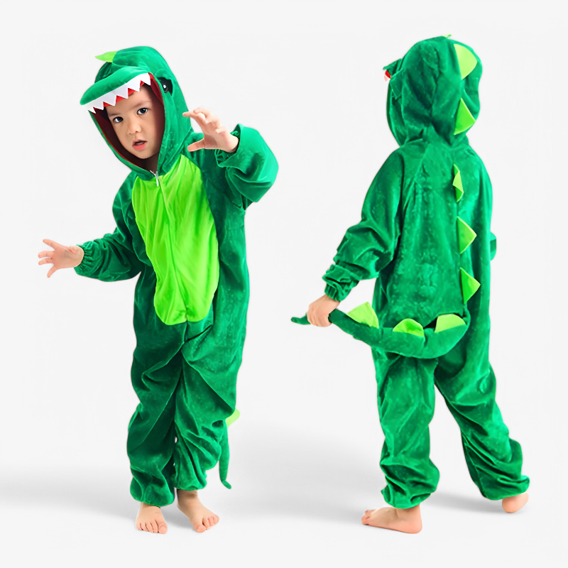 Dinosaurier-Overall für Kinder – Inklusive Kapuze und Schwanz-Meine Verkleidungskiste