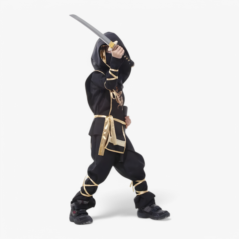 Ninja Kostüm für Kinder – Inklusive Schwert und Zubehör-Meine Verkleidungskiste