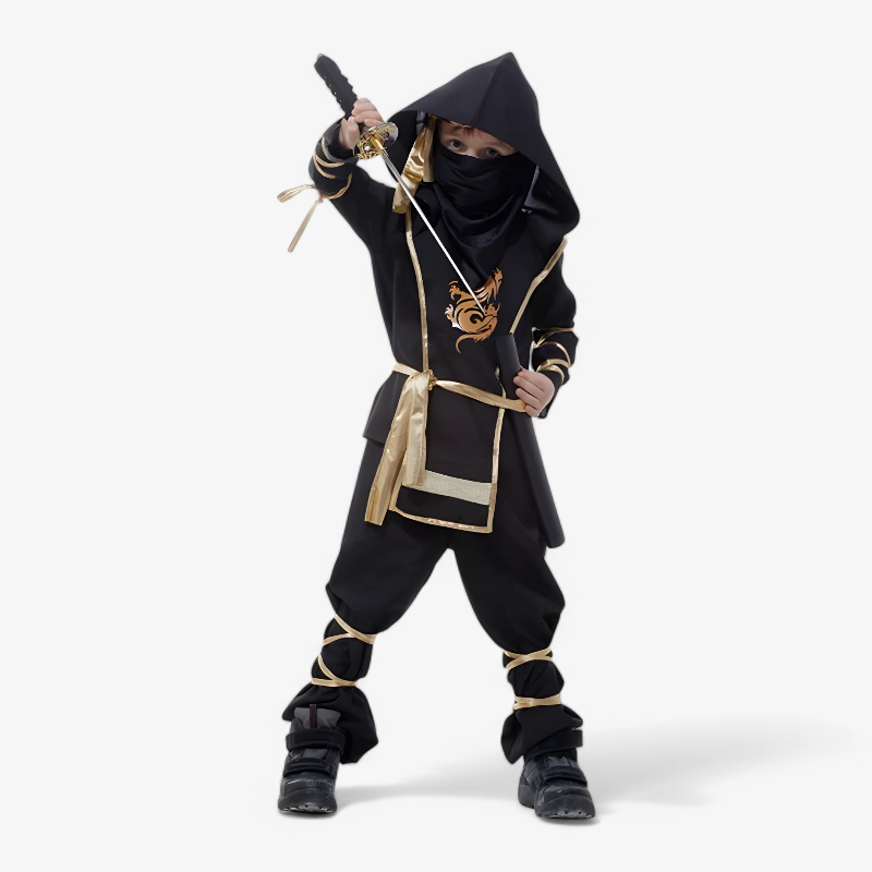 Ninja Kostüm für Kinder – Inklusive Schwert und Zubehör-Meine Verkleidungskiste