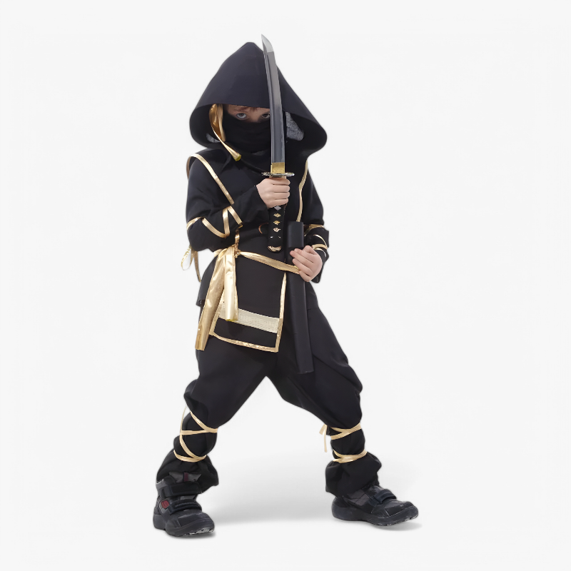 Ninja Kostüm für Kinder – Inklusive Schwert und Zubehör-Meine Verkleidungskiste