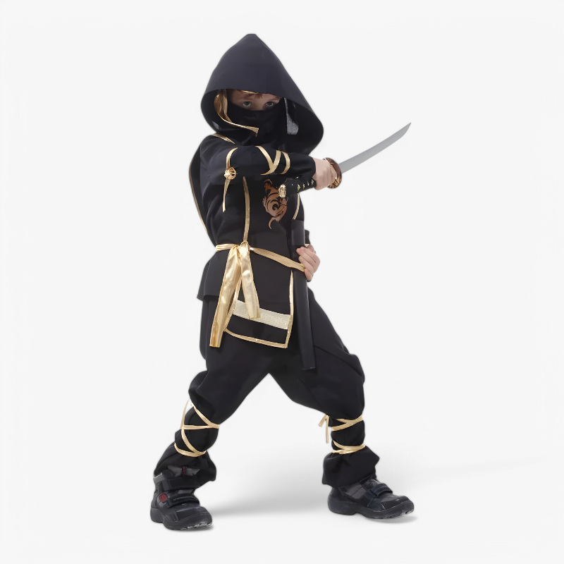 Ninja Kostüm für Kinder – Inklusive Schwert und Zubehör-Meine Verkleidungskiste