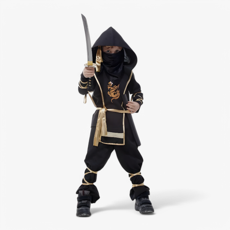 Ninja Kostüm für Kinder – Inklusive Schwert und Zubehör-Meine Verkleidungskiste
