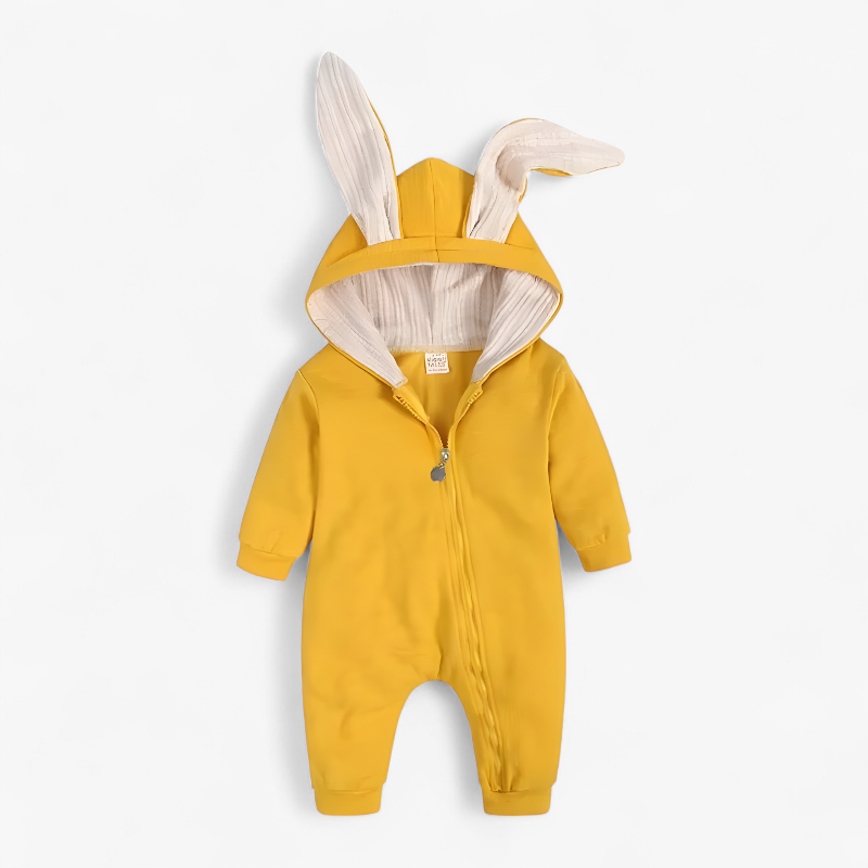 Kaninchen-Overall für Babys – Weich und Niedlich mit Ohren und Reißverschluss-Meine Verkleidungskiste