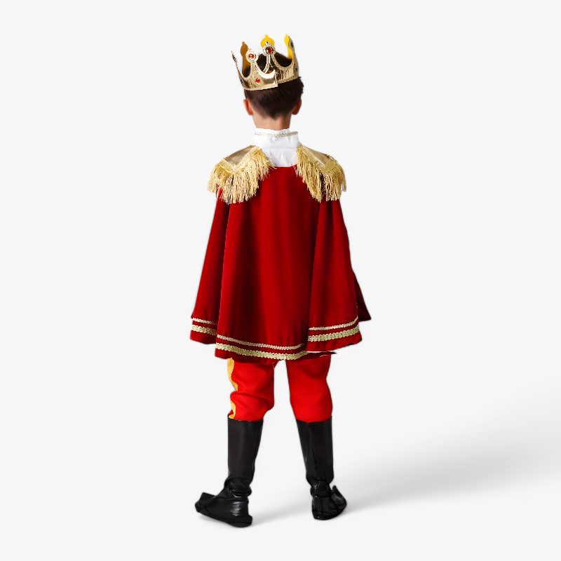Prinz Kostüm für Kinder – Königliches Outfit mit Krone, Stab und Umhang-Meine Verkleidungskiste